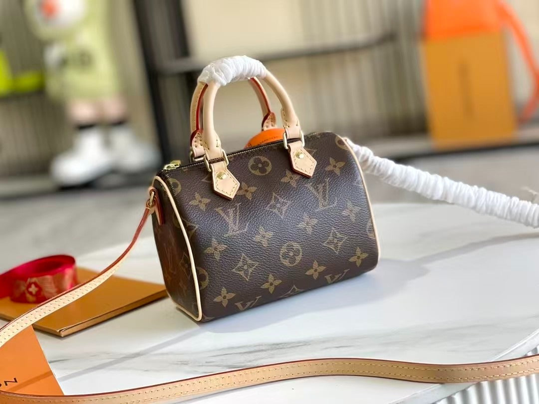 Louiss Vuitton Speedy Dupe  25 monogram brown bag