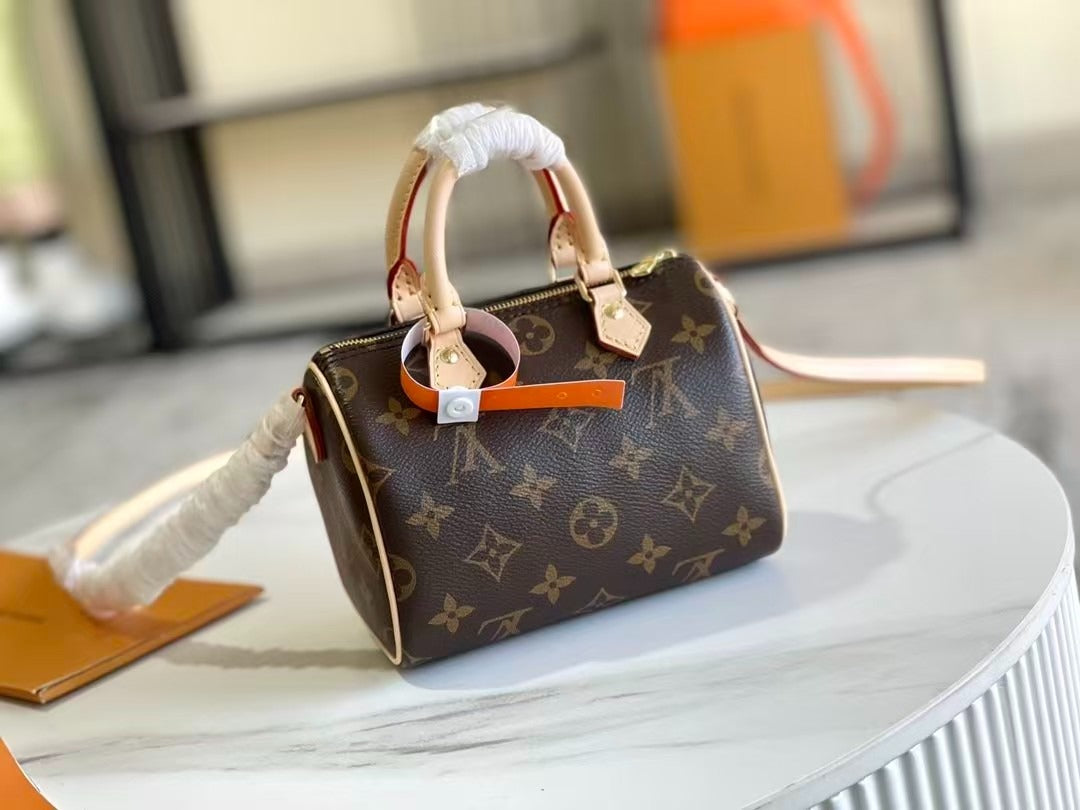 Louiss Vuitton Speedy Dupe  25 monogram brown bag